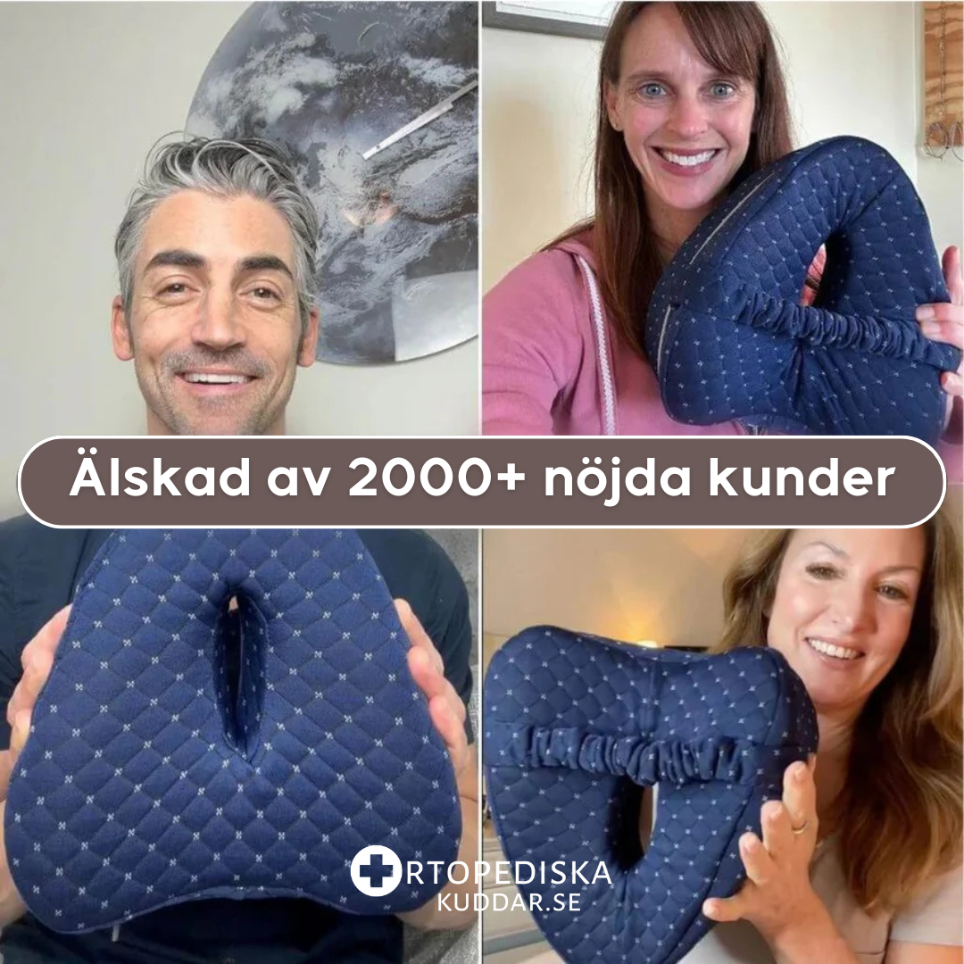 OrtoPillow™ – Ergonomisk Sovkudde med Memoryskum för Rygg och Höfter
