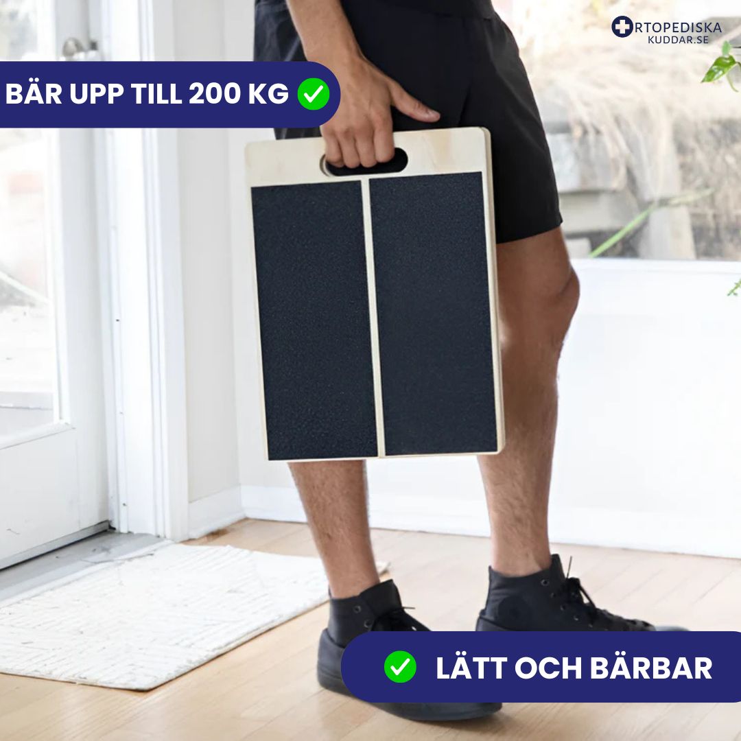 Justerbar Lutningsbräda i Trä – För Stretching & Återhämtning