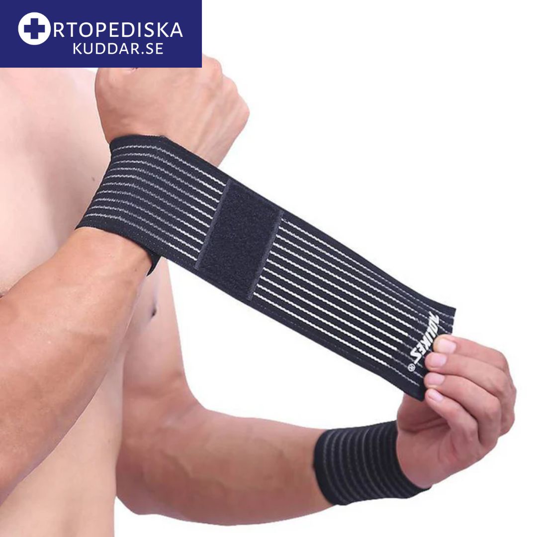 AOLIKES - sports handledsstöd - justerbar kompressionslinda