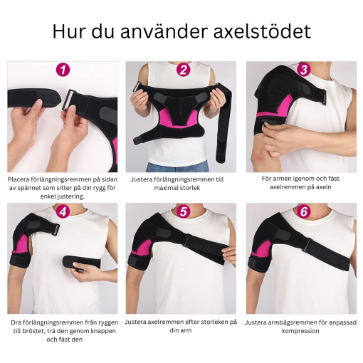 Justerbart axelstöd för extra stabilitet och rörelsefrihet