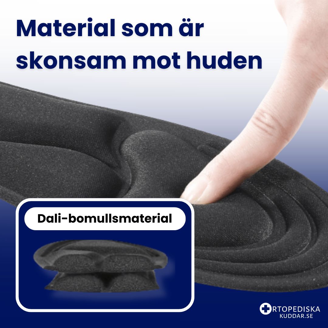 Bekväma skoinlägg – dämpning i häl, framfot och fotvalv