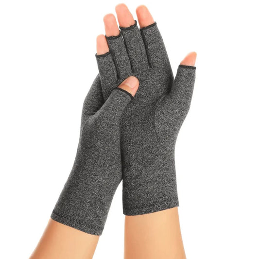 Kompressionshandskar med Öppna Fingrar – Mjuk & Smidig Handske för Vardag och Arbete