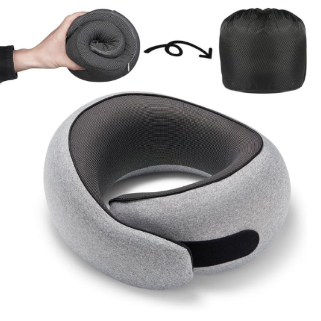 Nackkudde för resa och flyg