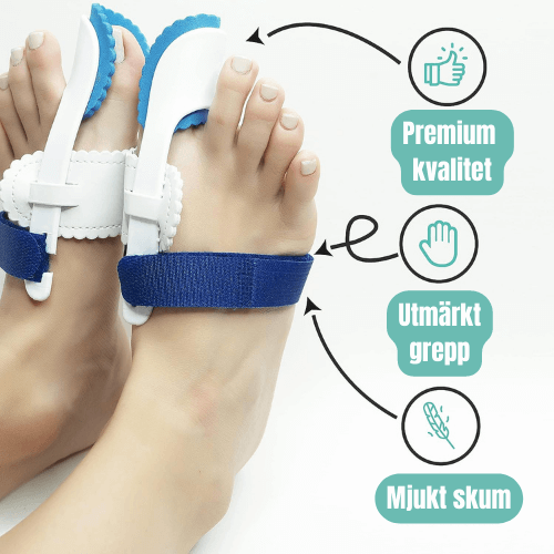 Nattskena för Hallux Valgus (2 st) – Stöd och Komfort för Stortån