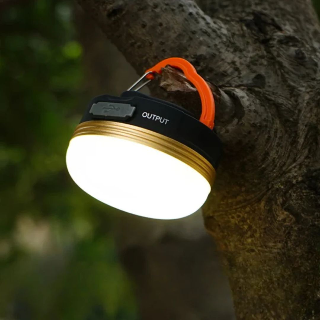 LED Campinglampa Powerbank SOS