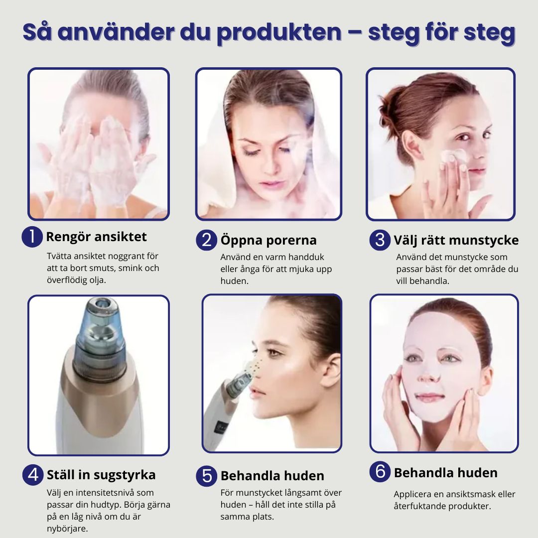 Elektrisk porrengörare med vakuumteknik