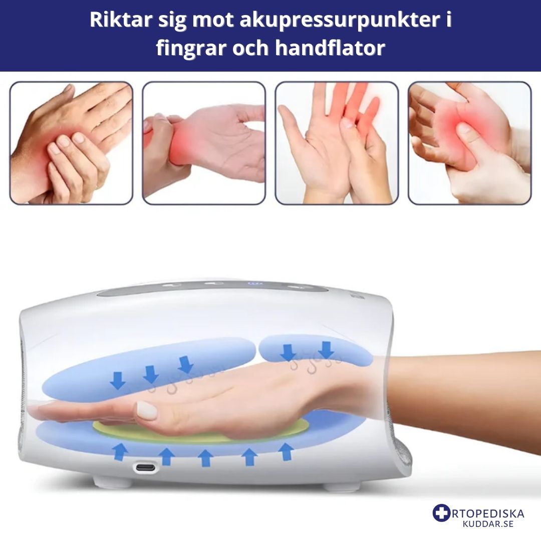 Handmassageapparat för smärtlindring och muskelavslappning