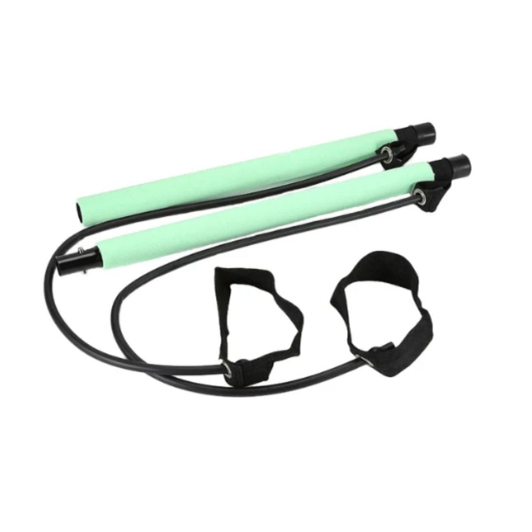 Pilatesstång med Motståndsband – Hemmaträning