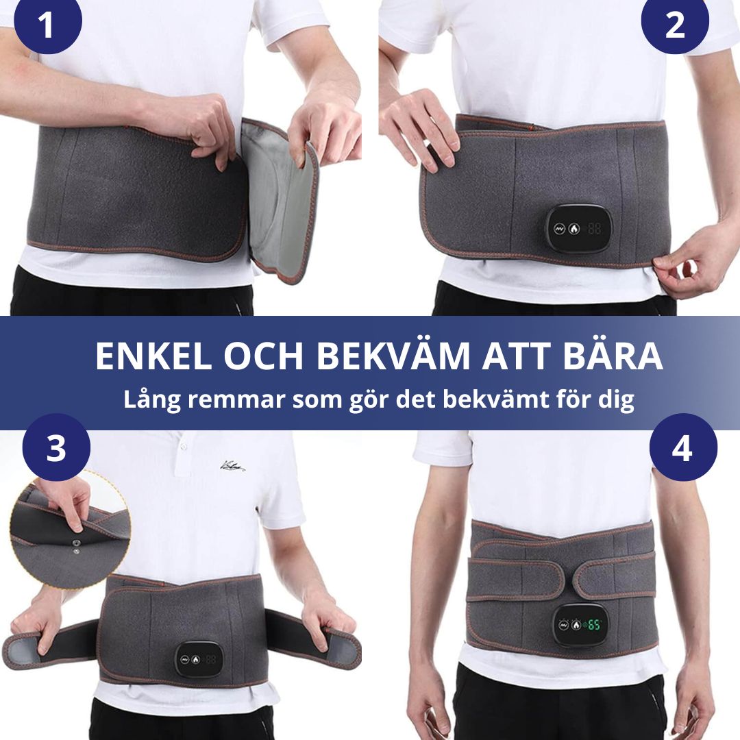 Värmebälte för Ryggsmärta – Rödljus & Massage