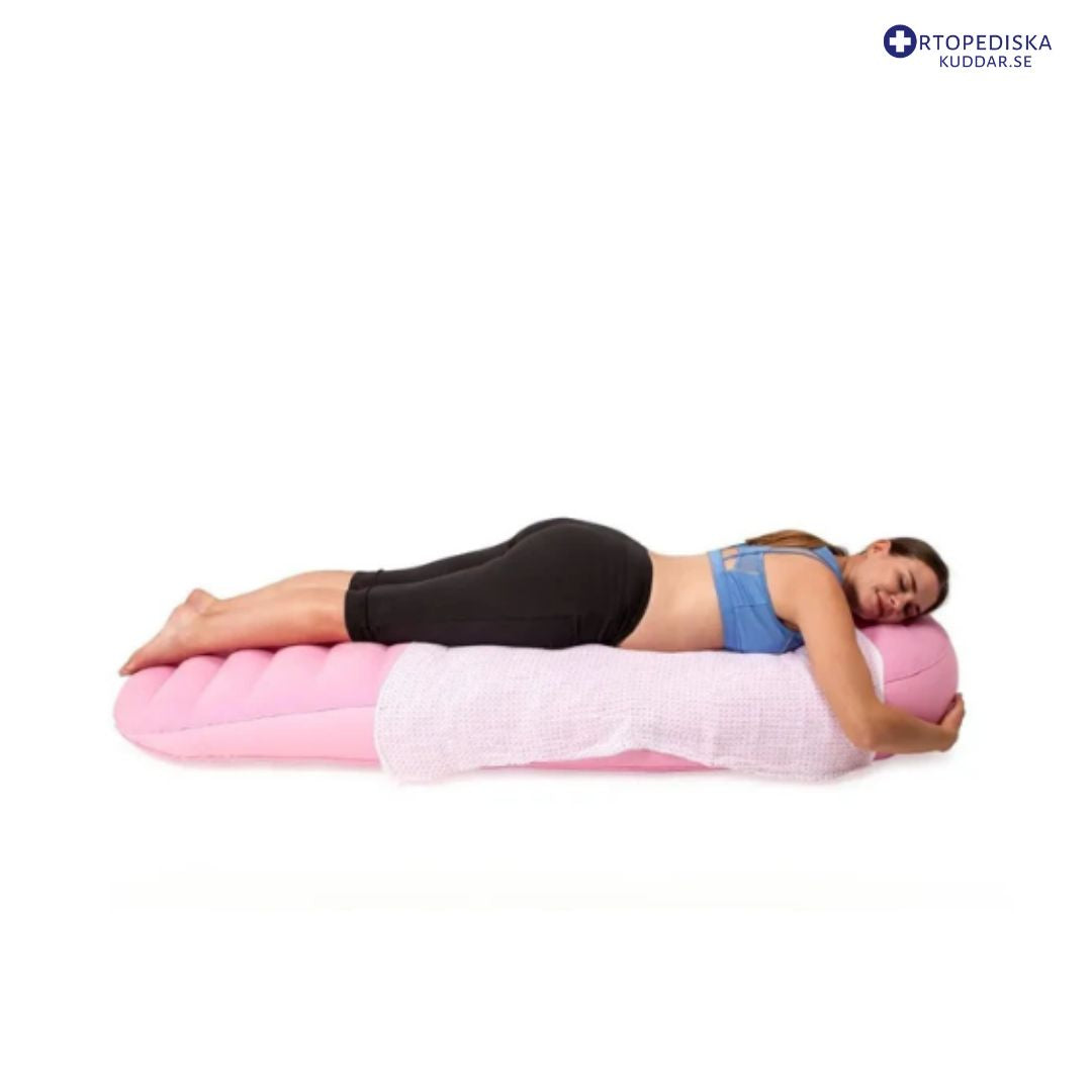 Gravidkudde uppblåsbar med magutrymme