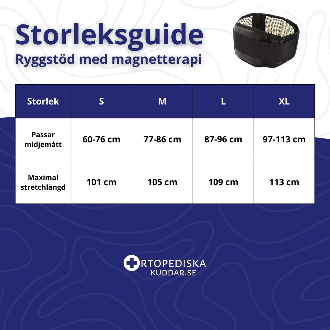 Ryggstöd med magnetterapi