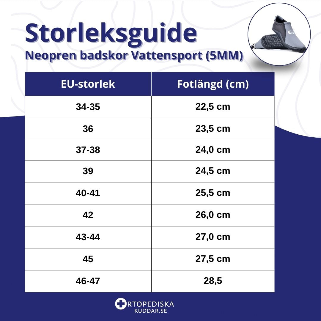 Neopren badskor Vattensport (5MM)