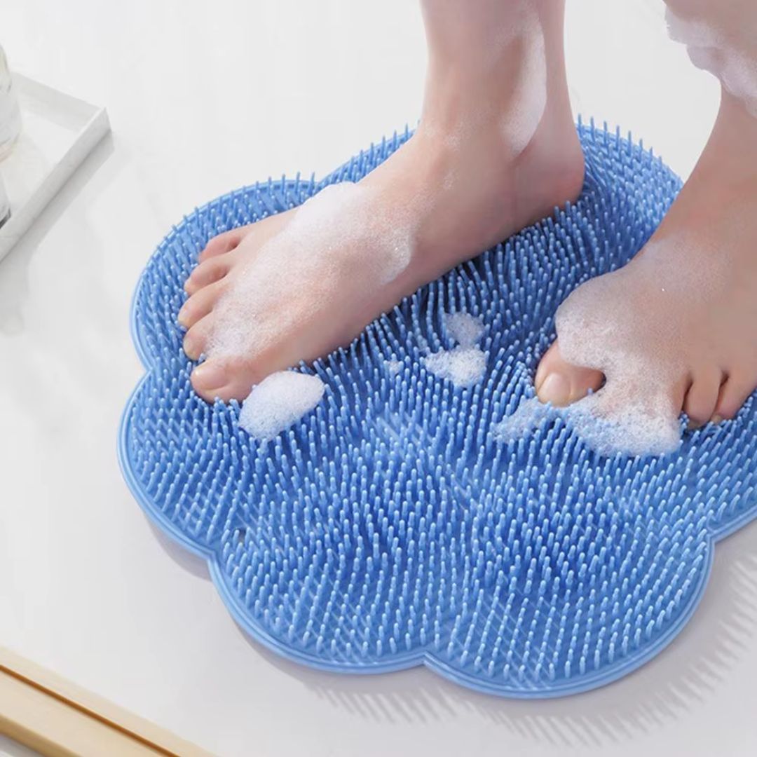 Skrubbmatta för Dusch – Mjuk Fotmassage och Exfoliering