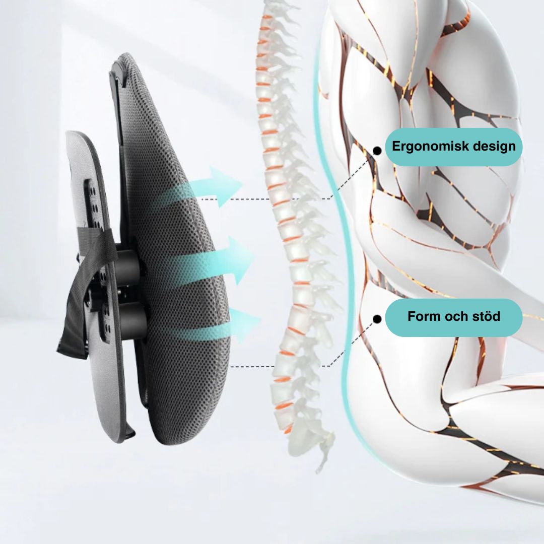 LuftKurva – ergonomiskt ländryggsstöd