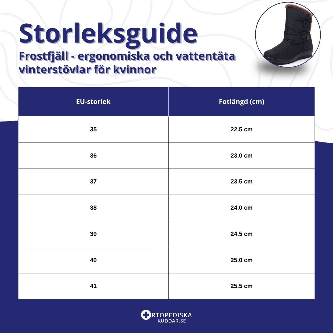 Frostfjäll - ergonomiska och vattentäta vinterstövlar för kvinnor