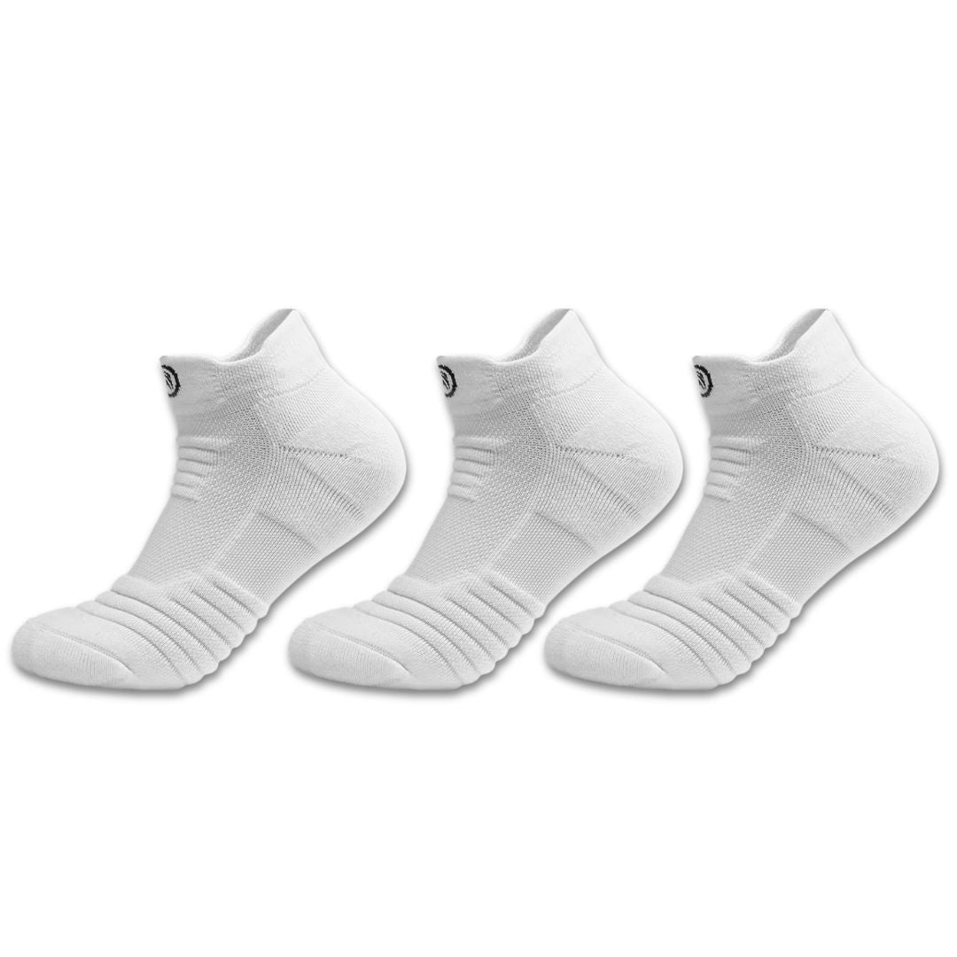 Vita andningsbara ankelsockor – 3-pack
