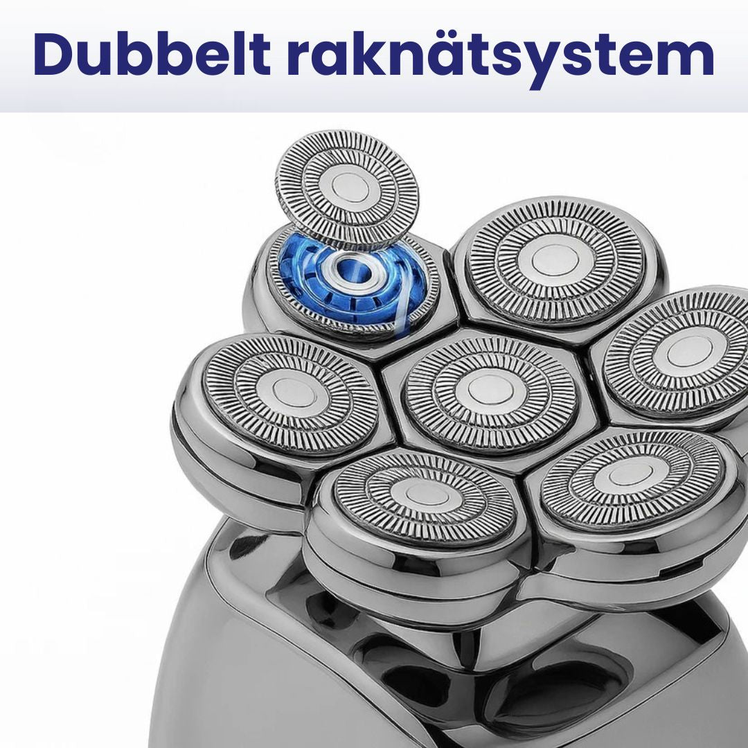 Elektrisk huvudrakapparat 7D – allt-i-ett rakning