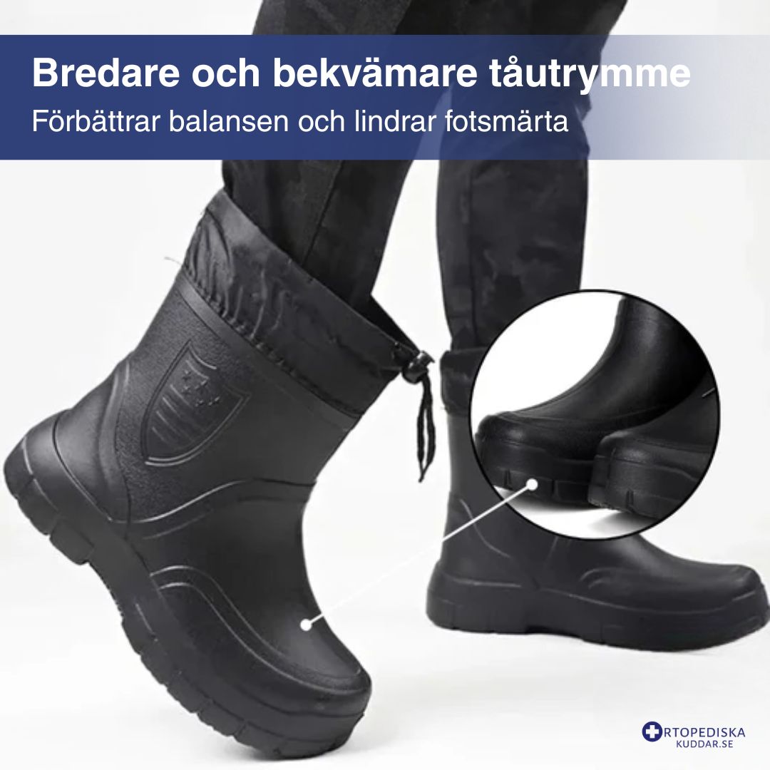 NordicShield - ergonomiska, halkfria & vattentäta termo-regnstövlar för vintern