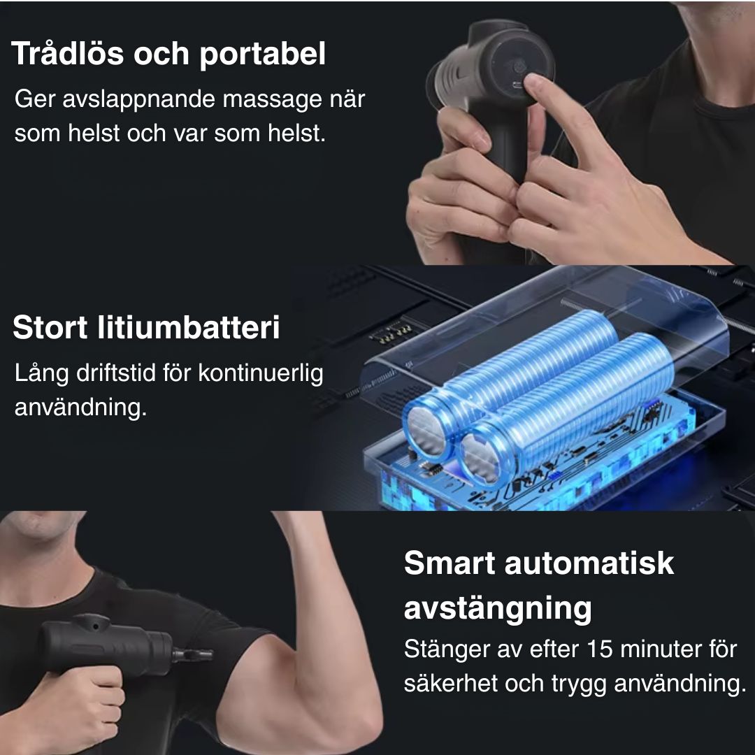 Mini Massagepistol Pro – Kraftfull och Tyst Muskelavslappning