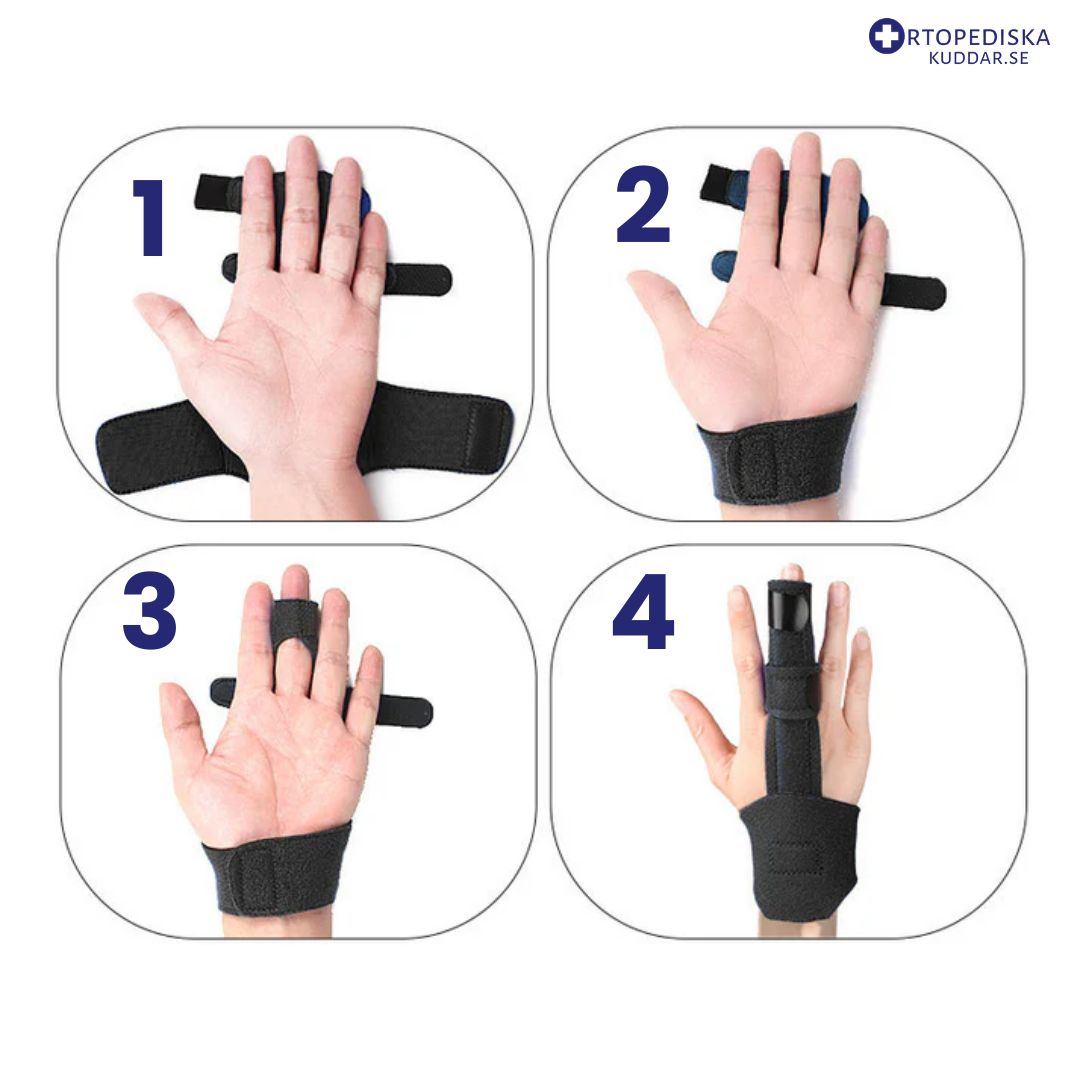 Fingerskena med Handledsstöd för Skadade och Ömma Fingrar