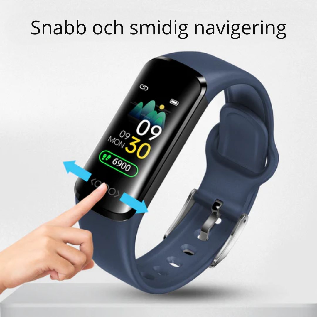HealthGuard Watch 03 – Hälsoklocka med Blodsockermätning & Puls