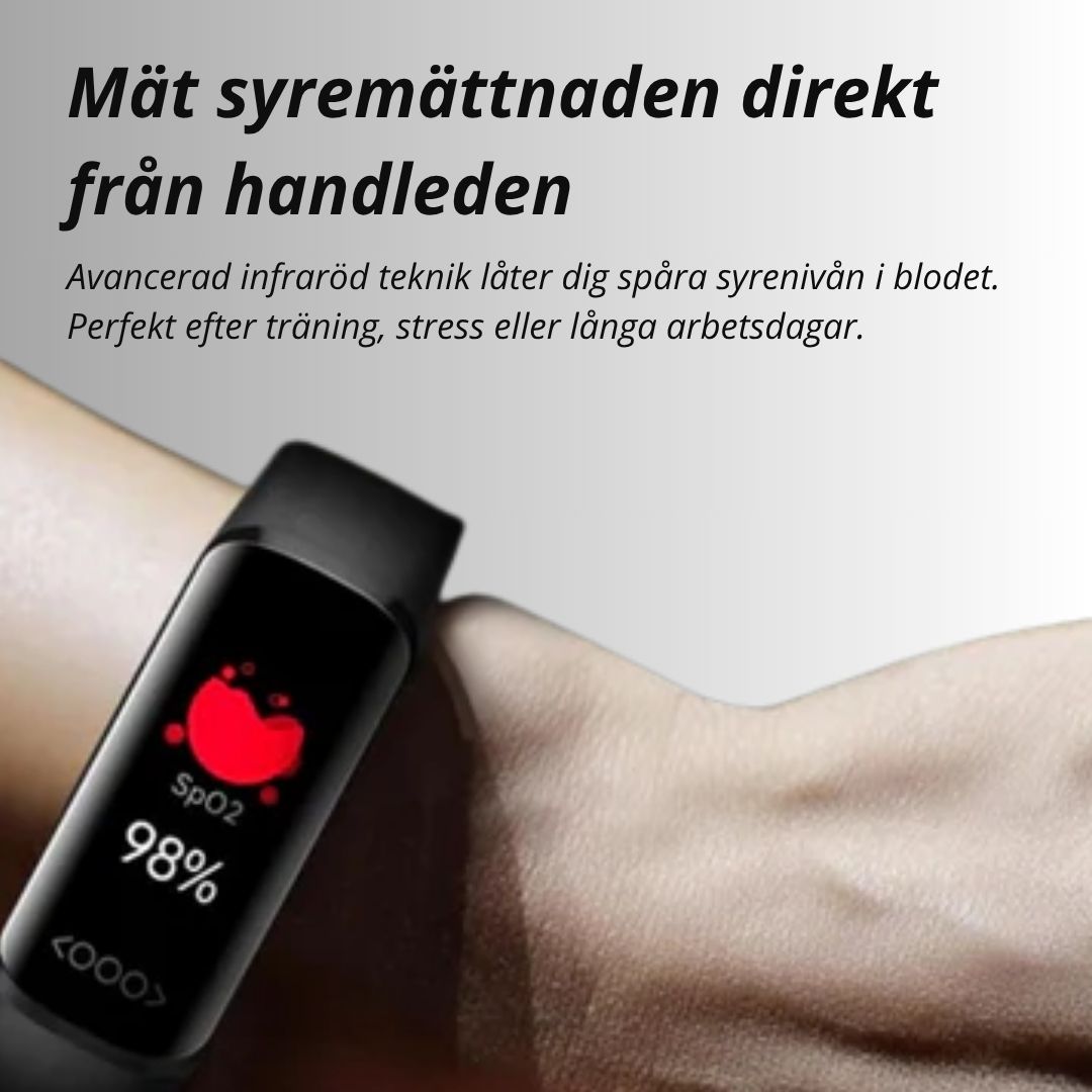 HealthGuard Watch 03 – Hälsoklocka med Blodsockermätning & Puls