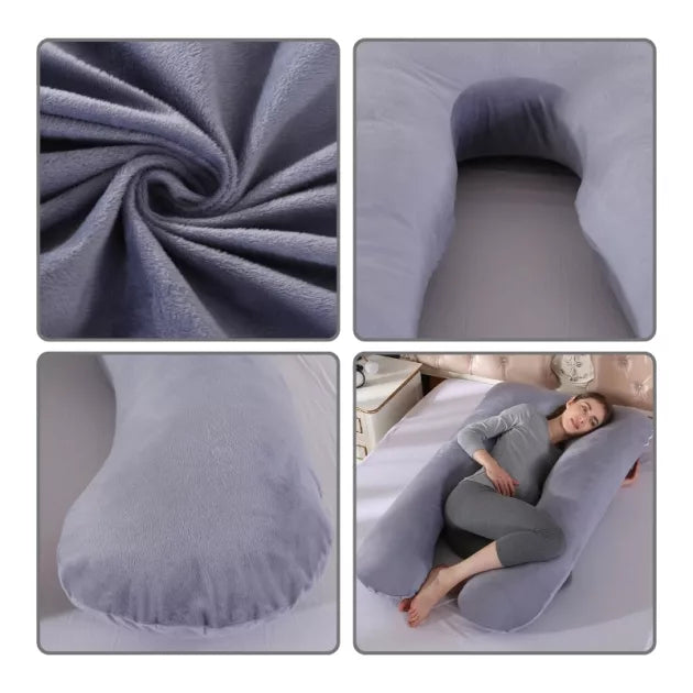 U‑formad gravidkudde – ergonomisk & formbar