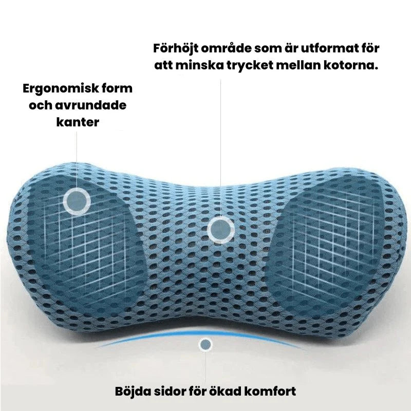 KomfortKudde – Ergonomisk Ländryggskudde för Extra Bekvämlighet