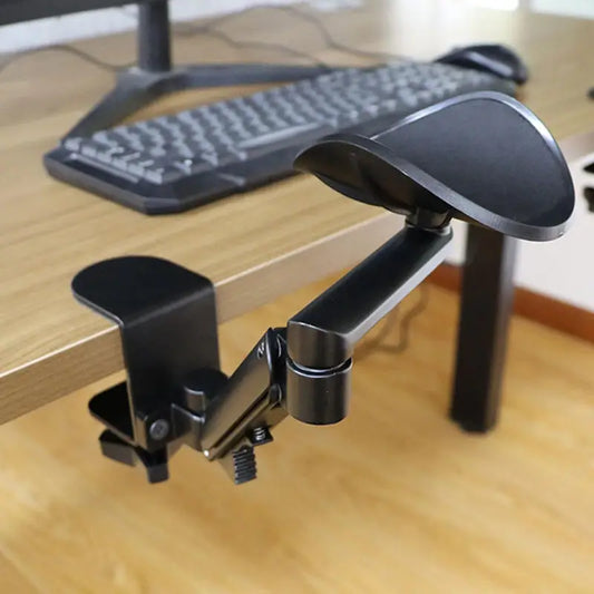 Ergonomiskt Aluminium Skrivbordsarmstöd – Justerbart och Hållbart | Svart