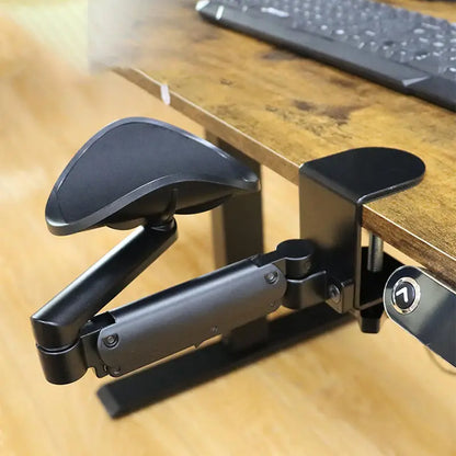 Ergonomiskt Aluminium Skrivbordsarmstöd – Justerbart och Hållbart | Svart