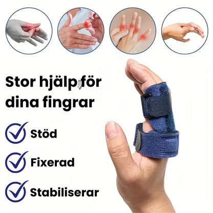 Justerbar Fingerskena med Aluminiumstöd – Stabiliserande Stöd för Fingrar