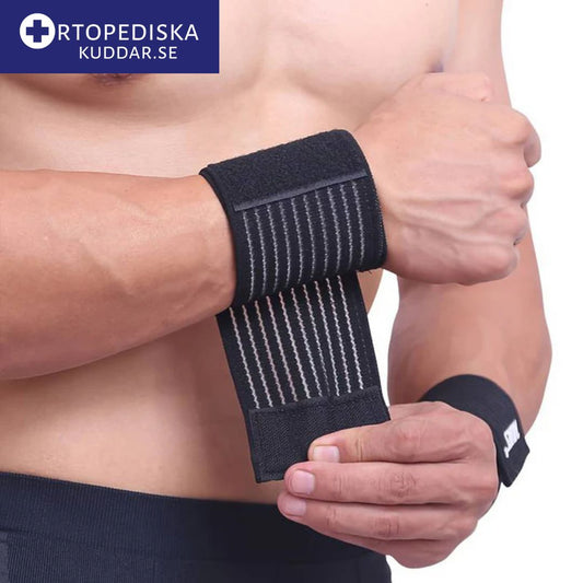 AOLIKES - sports handledsstöd - justerbar kompressionslinda
