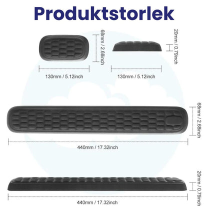 Ergonomiskt Handledsstöd i Memory Foam – Smärtlindring vid Dator och Laptop