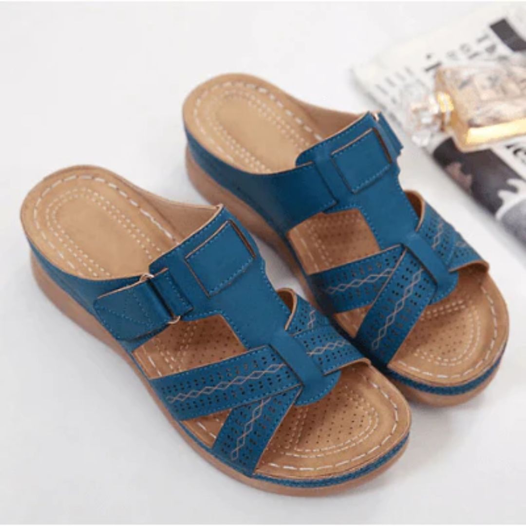Ortopediska Slip-on Sandaler – Fotvalvsstöd & Komfort för Kvinnor