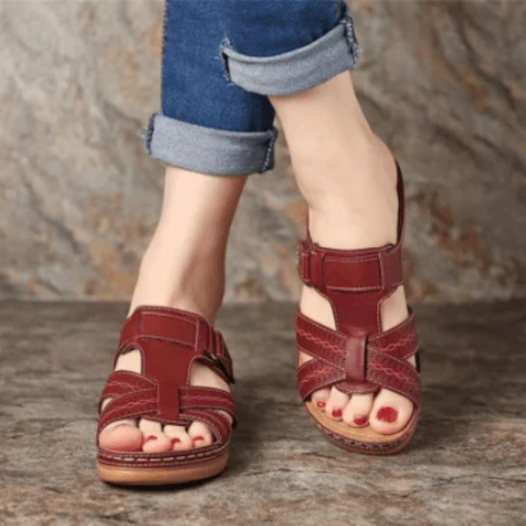 Ortopediska Slip-on Sandaler – Fotvalvsstöd & Komfort för Kvinnor