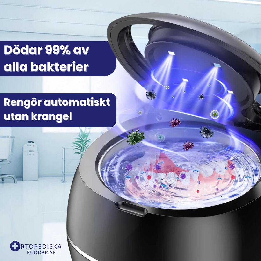 Rengöring för bettskenor, snarkskenor, munskydd, proteser, retainers