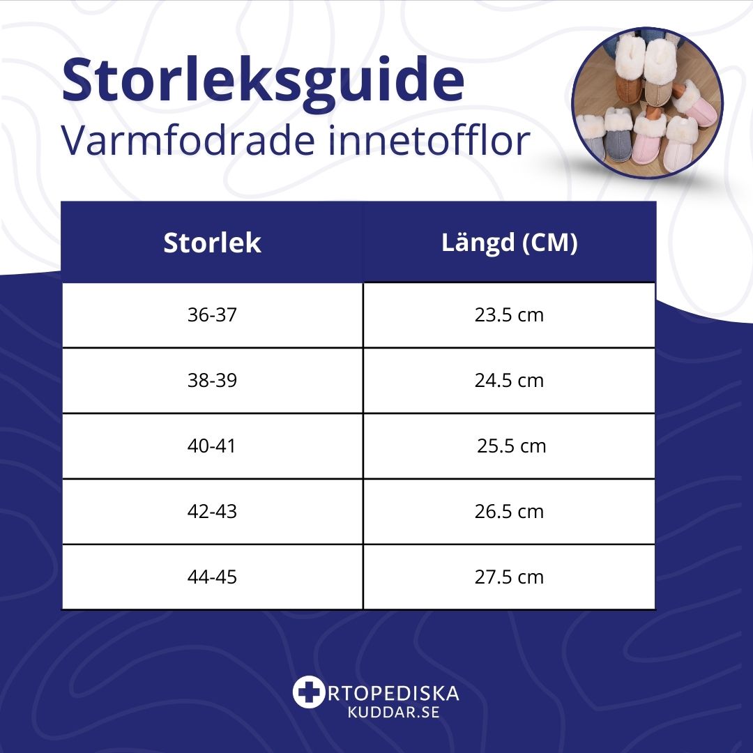 Varmfodrade innetofflor