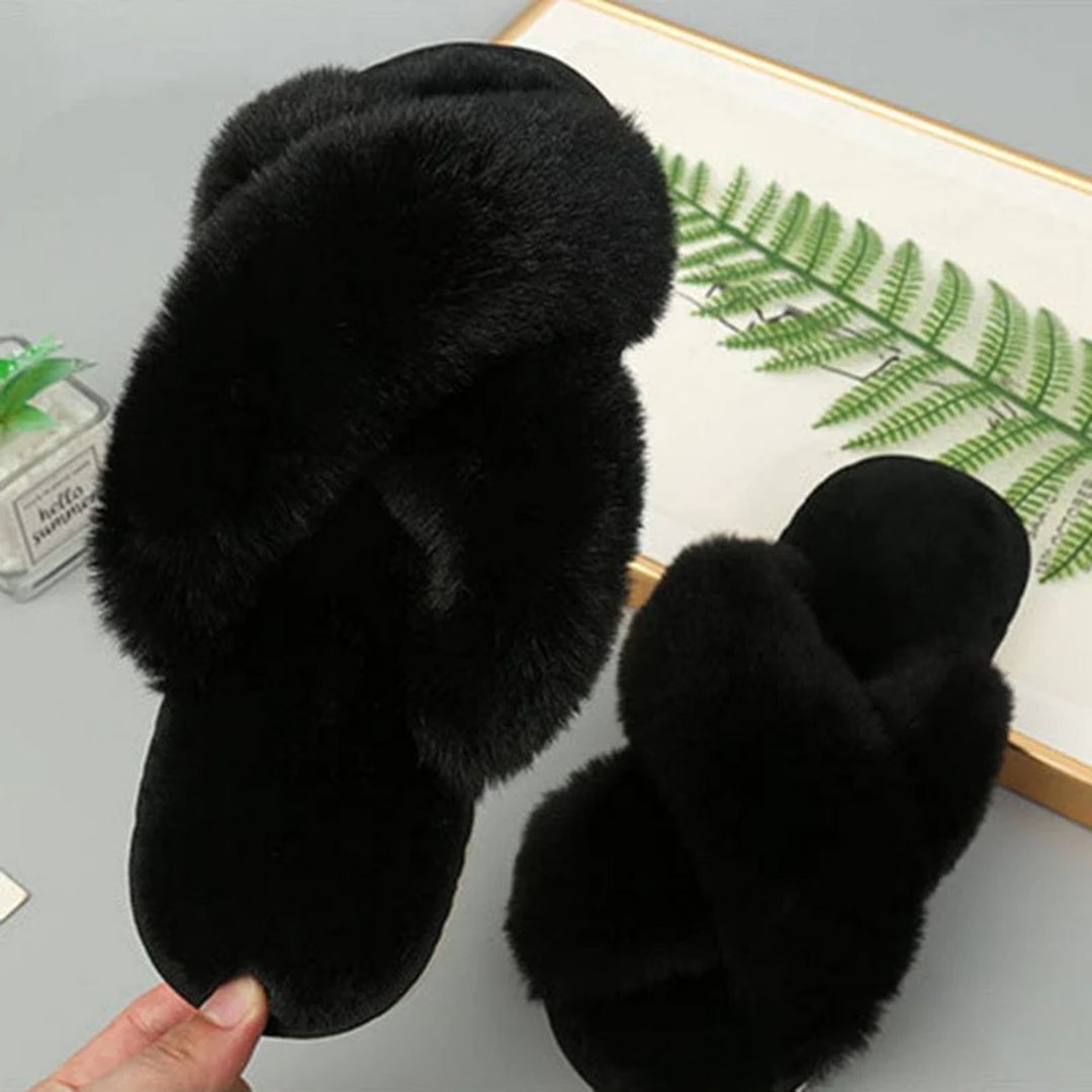 Värmefoder fuskpäls – varma innetofflor