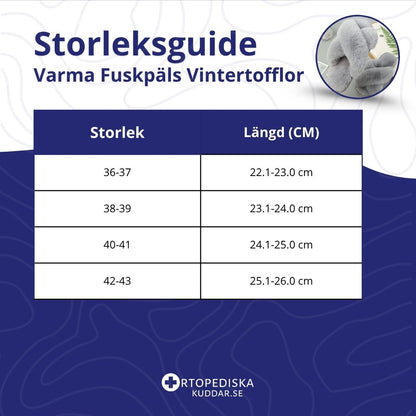 Värmefoder fuskpäls – varma innetofflor
