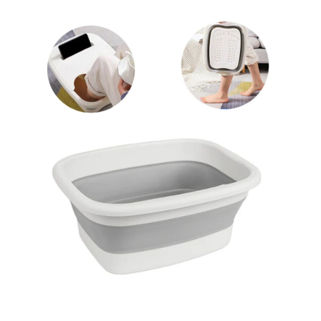Hopfällbart Fotbad – Portabel Balja