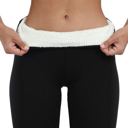 Vinterleggings Dam – Fodrade Värmetights med Fleece & Hög Midja