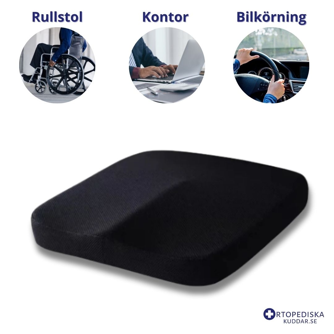 Minnesskum Sittkudde – Ergonomisk Avlastning för Rygg & Svanskota