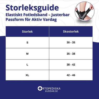 Elastiskt Fotledsband – Justerbar Passform för Aktiv Vardag