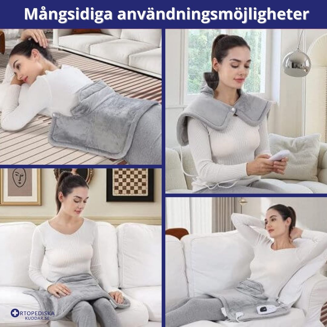 Värmedyna nacke axlar 6 värmelägen timer