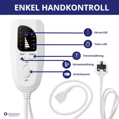 Värmedyna nacke axlar 6 värmelägen timer