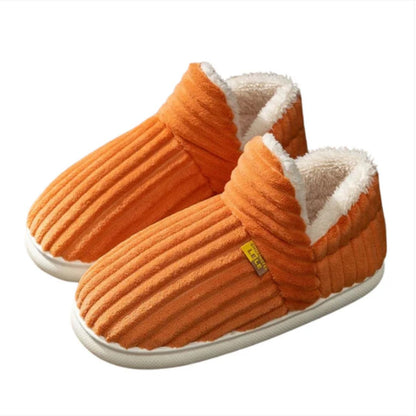 Tofflor med Halkfri Sula – Mjukt Foder och Rund Klack