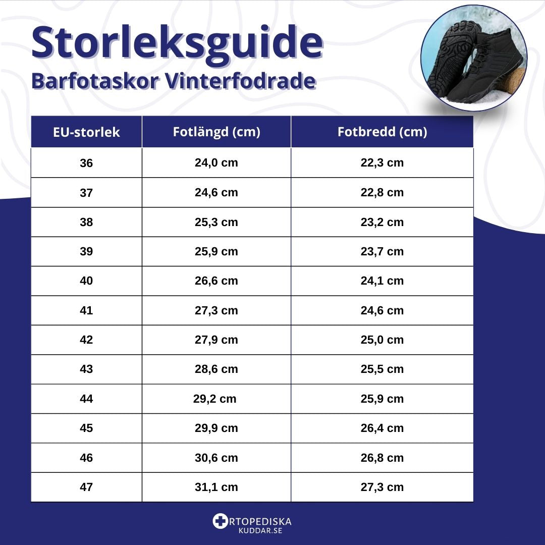 Barfotaskor Vinterfodrade – Vattenavvisande & Halkfria Vinterkängor