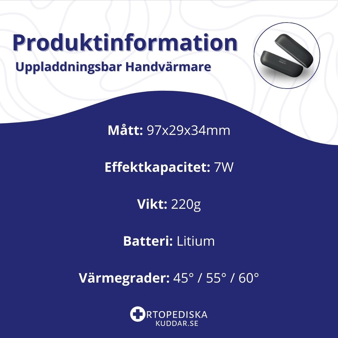 Uppladdningsbara Handvärmare för Kalla Händer – Magnetiska, 3 Värmelägen