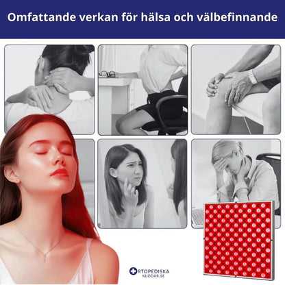 LED Ljusterapi Panel – För Hudvård, Smärtlindring och Muskelavslappning