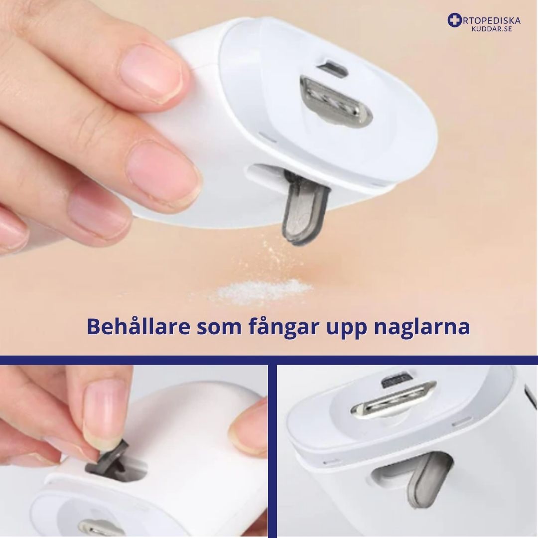 Elektrisk Nagelklippare med LED-ljus